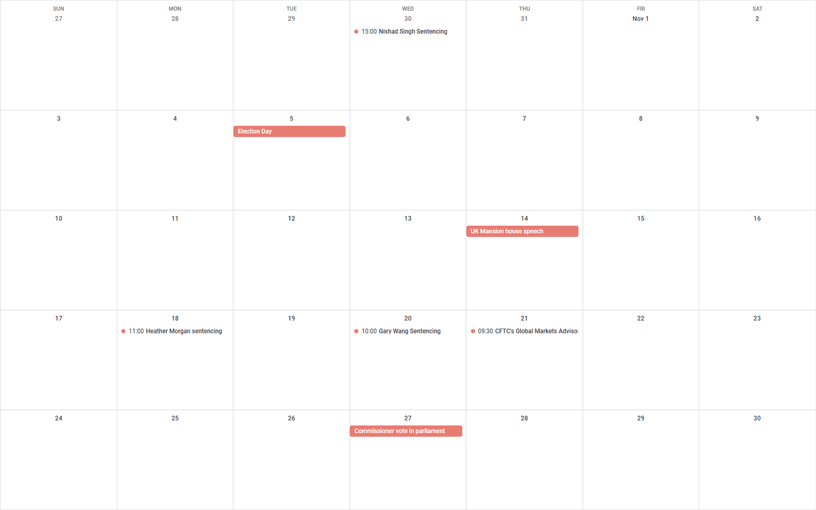 Google Calendar Screenshot