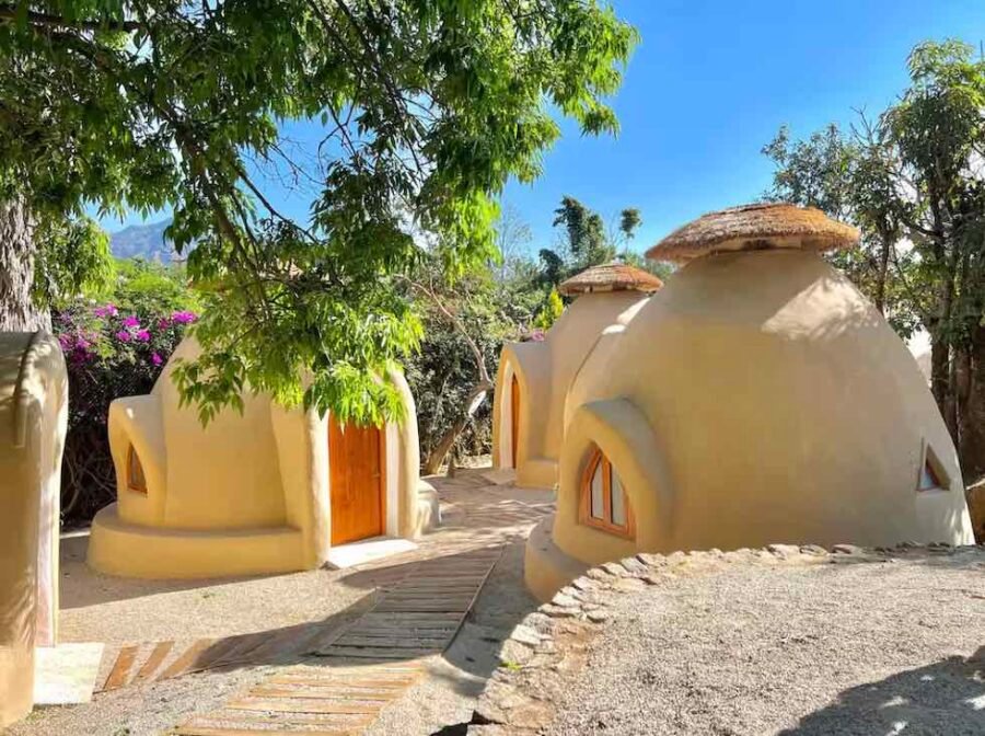 Adobe Tiny Dome in Tepoztlan, Mexico