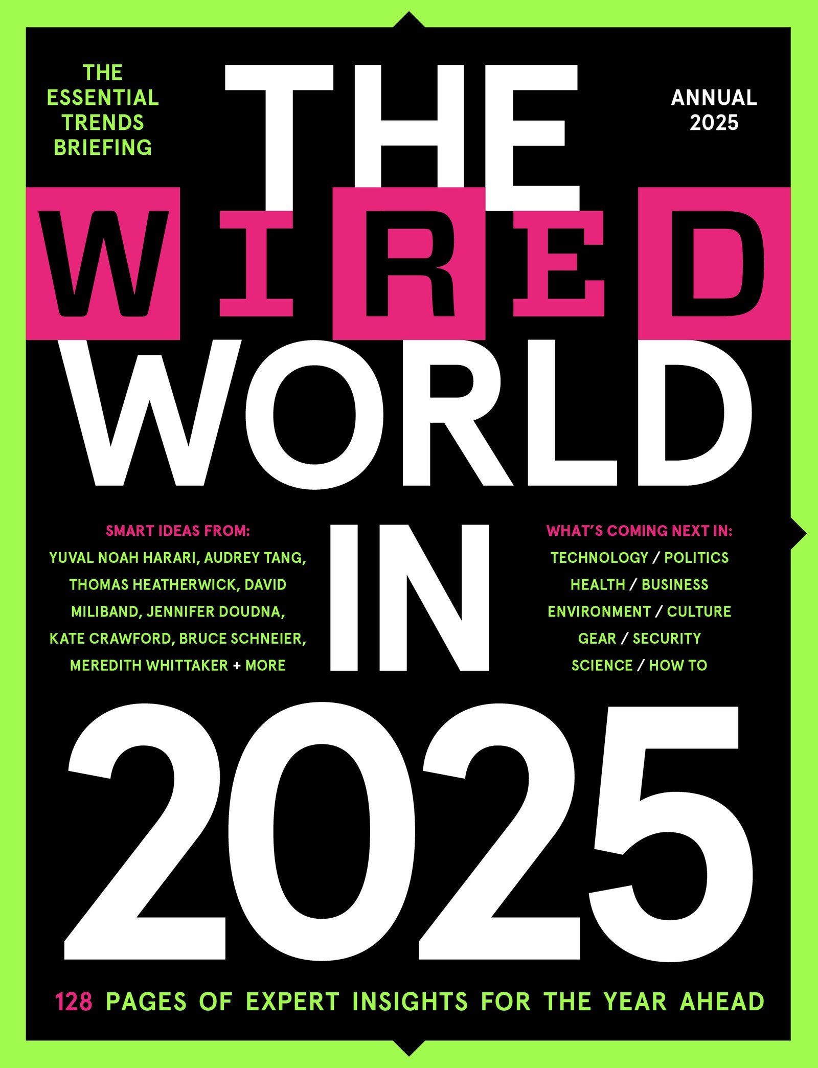 Print cover for The WIRED World in 2025