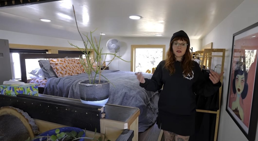 tiny house loft bedroom