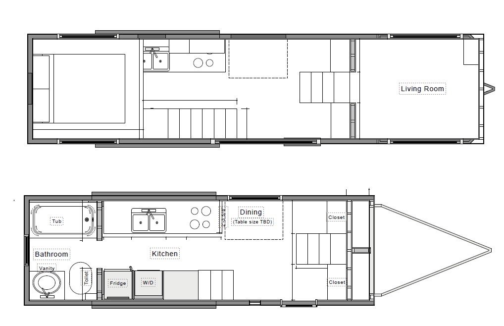 34 foot floor plan