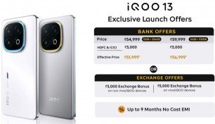 iQOO 13's India price and offers