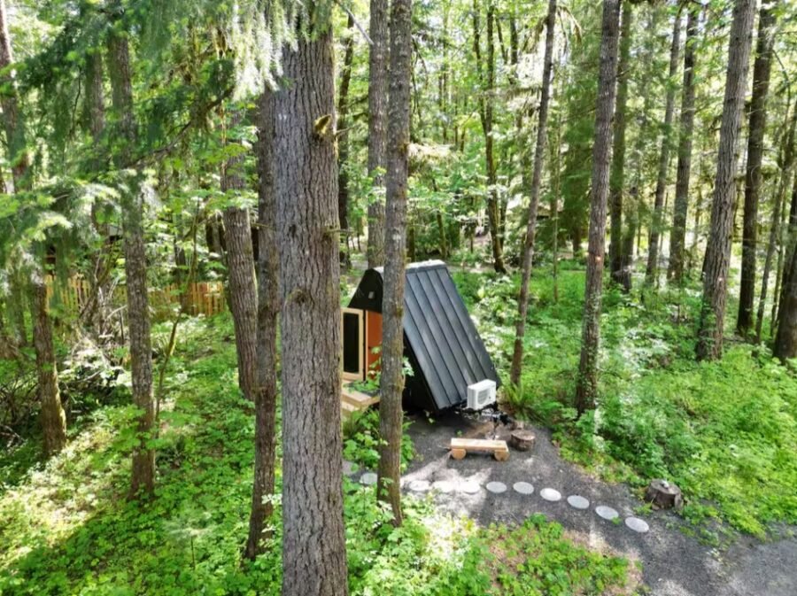 The Fern Base Camp A-frame Tiny House in Oregon