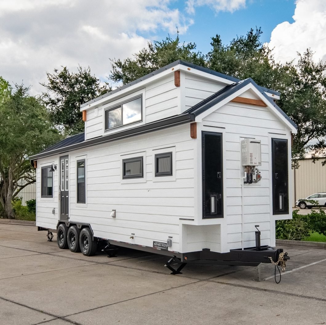 White Tiny House